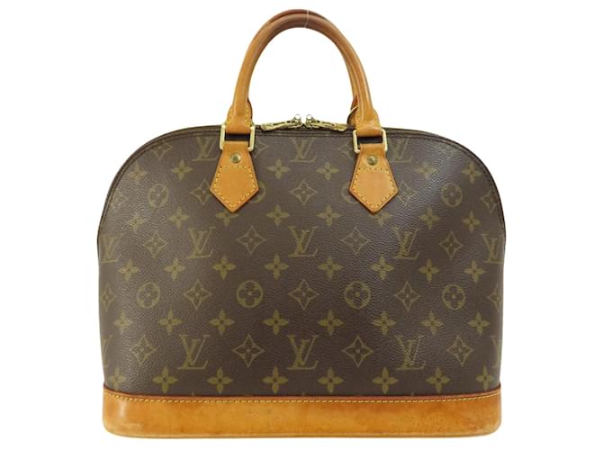 Louis Vuitton Alma Marrom Lona  ref.1405714