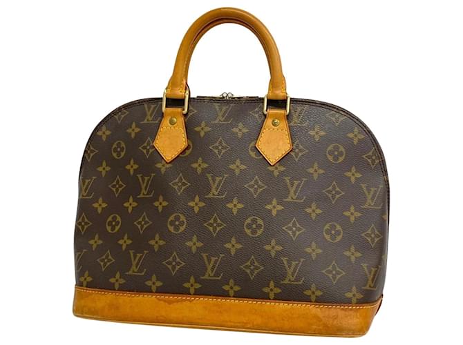 Louis Vuitton Alma Brown Cloth  ref.1405726