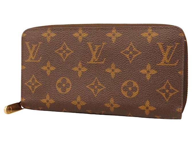 Louis Vuitton Portefeuille zippy Marrom Lona  ref.1405729