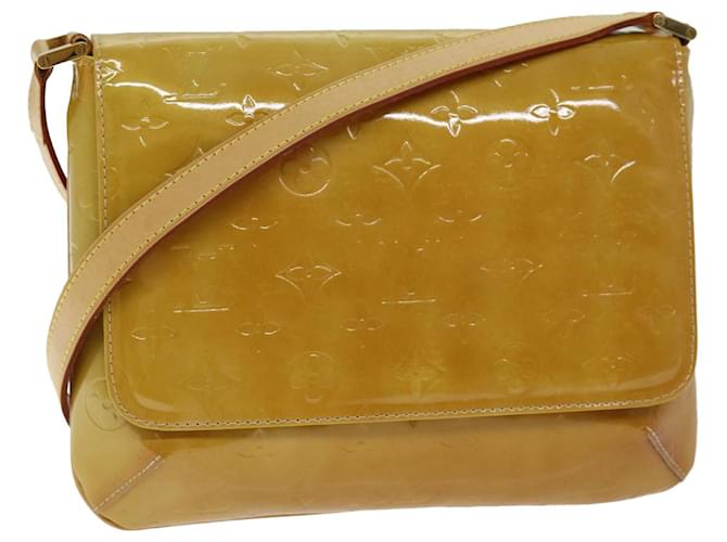 Louis Vuitton Thompson Street Cuir vernis Beige  ref.1405764