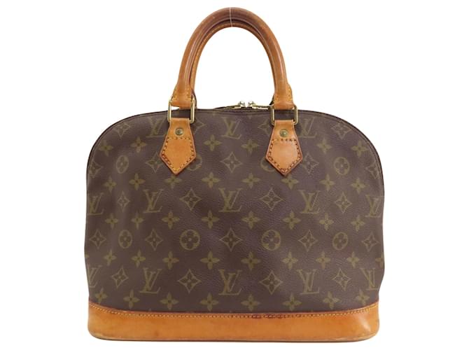 Louis Vuitton Alma Marrom Lona  ref.1405775