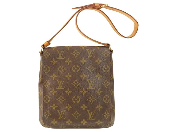 Louis Vuitton Musette Salsa Marrom Lona  ref.1405784