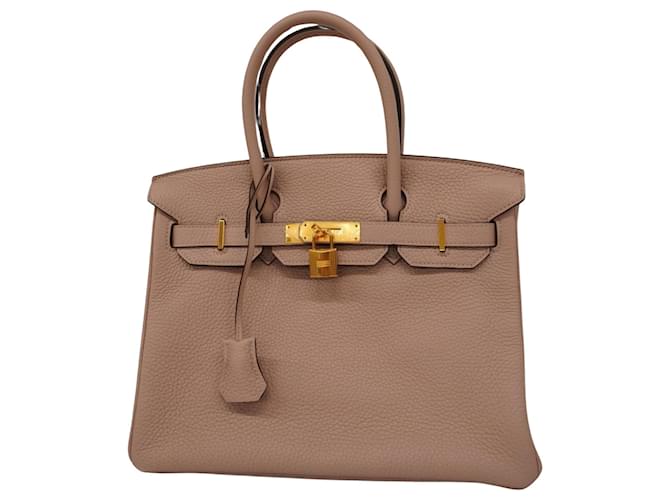 Hermès HERMES BIRKIN 30 Marrom Couro  ref.1405822