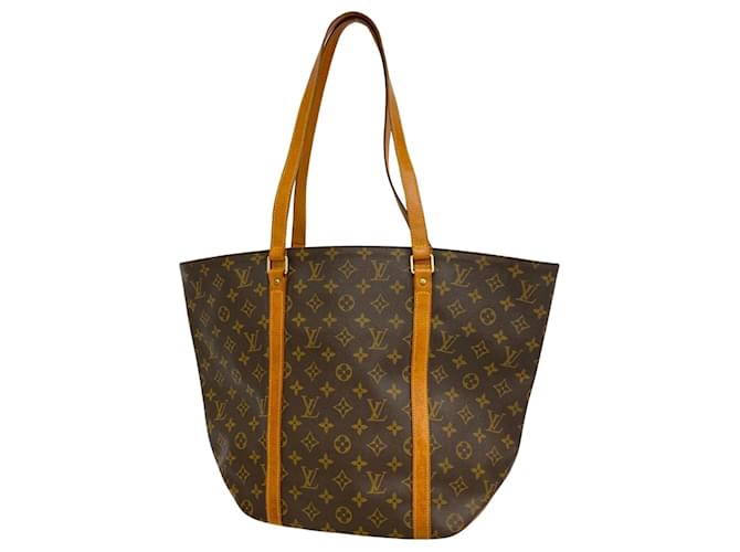 Louis Vuitton Einkaufen Braun Leinwand  ref.1405846