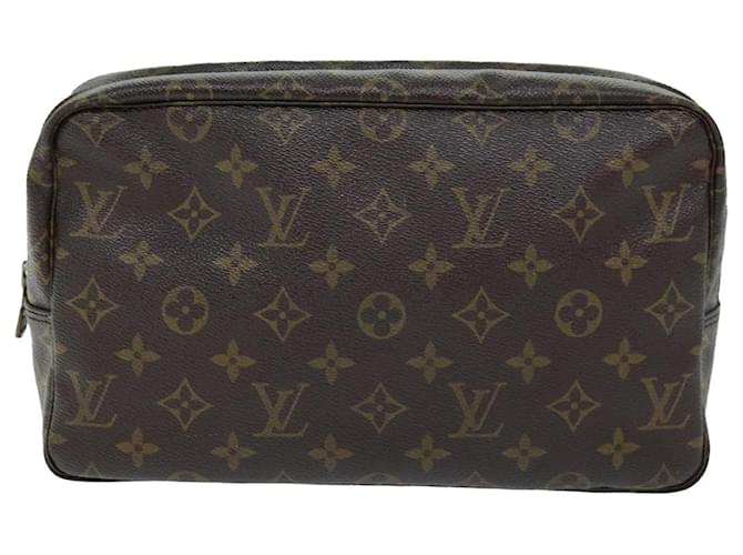 Louis Vuitton Trousse de Toilette Marrom Lona  ref.1405857