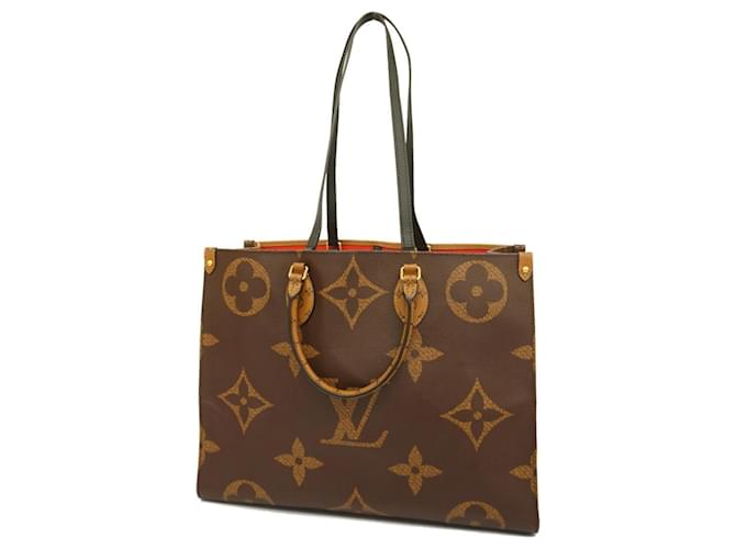 Louis Vuitton OntheGo Marrom Lona  ref.1405860