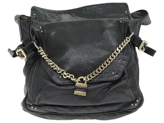 CHLOÉ PADDINGTON Preto Couro  ref.1405866