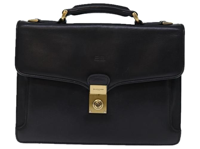 balenciaga Preto Couro  ref.1405867