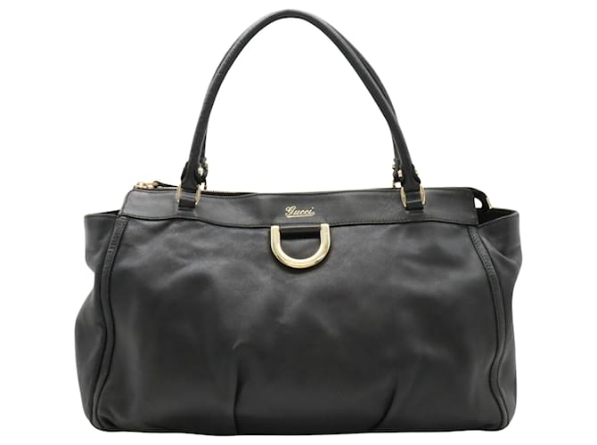 Abadia Gucci Preto Couro  ref.1405868