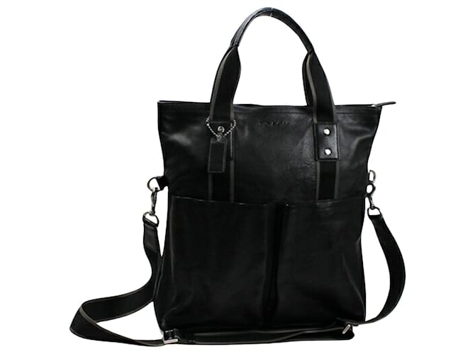 Coach Treinador Preto Couro  ref.1405881