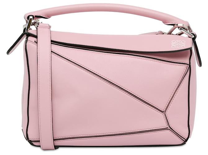 Loewe Pink Small Puzzle Satchel Leather Pony-style calfskin  ref.1405936