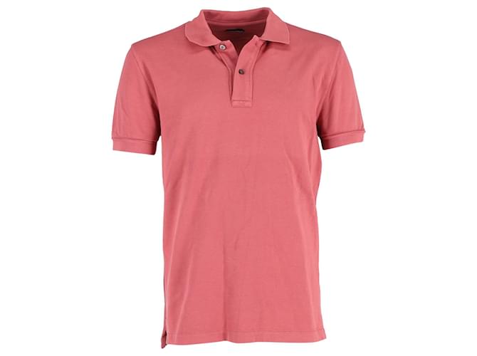 Camisa pólo Tom Ford em algodão vermelho  ref.1405996