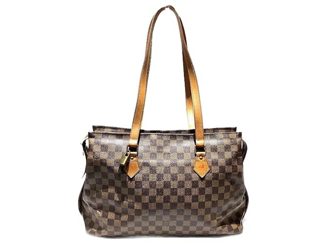 Bolsa tote Louis Vuitton Damier Colombine 100º Aniversário N99037 em boas condições Marrom Lona  ref.1406009