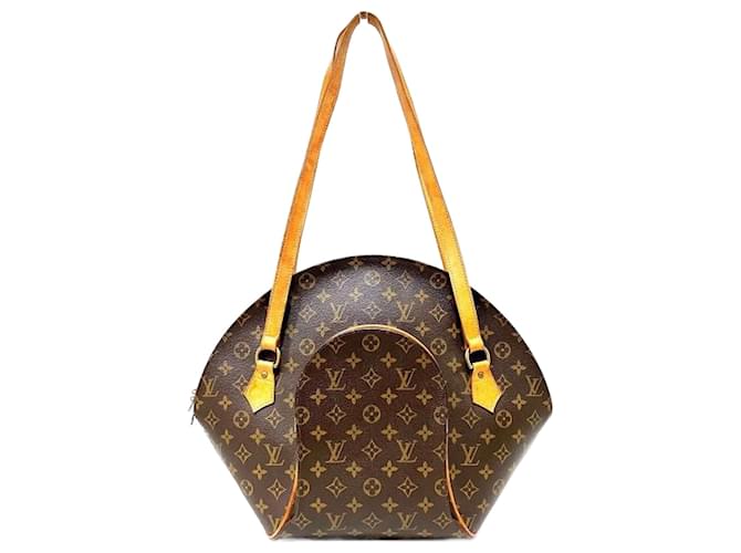 Louis Vuitton Monogram Ellipse Shopping Shoulder Bag M51128 in Good Condition Brown Cloth  ref.1406012
