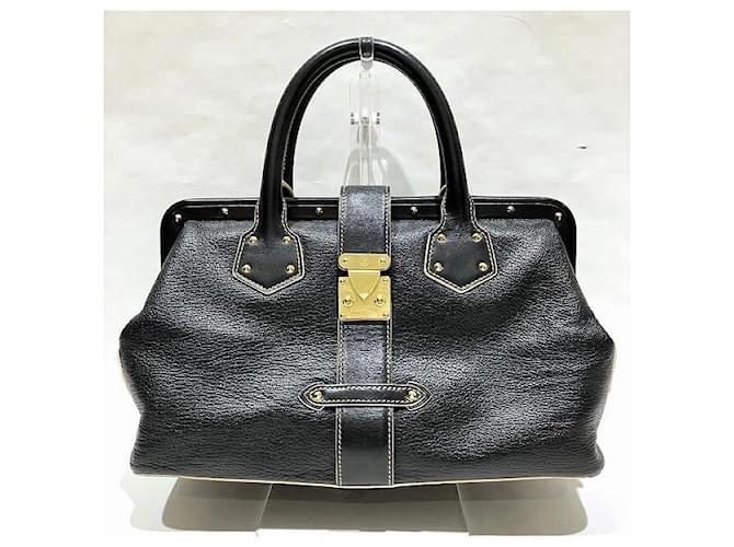 Bolsa Louis Vuitton Suhali Leather Angeno PM M91805 em boas condições Preto Couro  ref.1406014