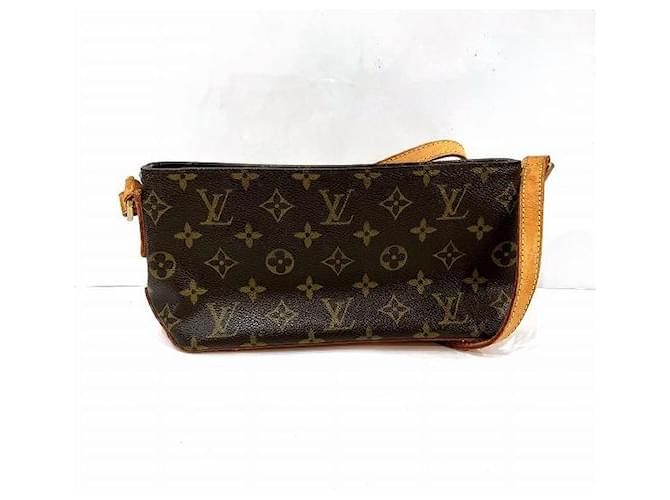 Bolso de hombro Louis Vuitton Monogram Trotter M51240 en buen estado Castaño Lienzo  ref.1406017