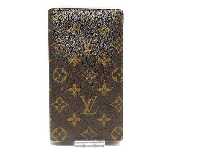 Louis Vuitton Monogram Columbus Long Wallet M60252 in Good Condition Brown Cloth  ref.1406022