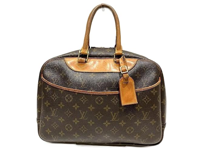 Borsa Louis Vuitton Monogram Deauville M47270 in buone condizioni Marrone Tela  ref.1406024