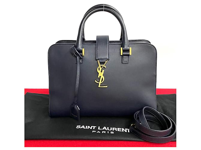 Yves Saint Laurent Leather Monogram Baby Cabas Leather Handbag in Great Condition  ref.1406036