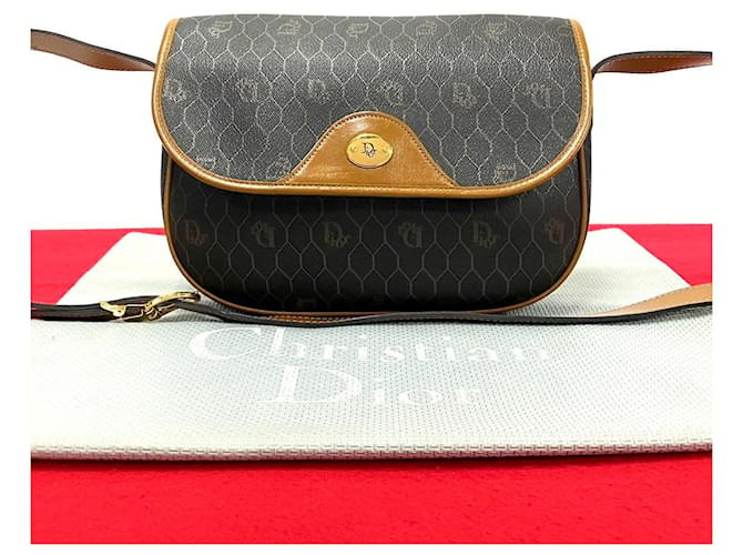 Dior Honeycomb Canvas Crossbody Bag Canvas Crossbody Bag in Very Good Condition Cloth  ref.1406039