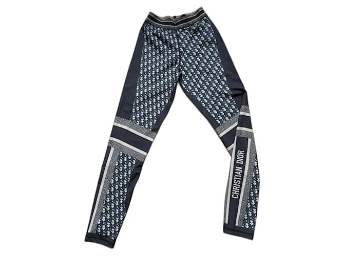 Dior Hosen, Leggings, Hosen Blau Polyester  ref.1406065