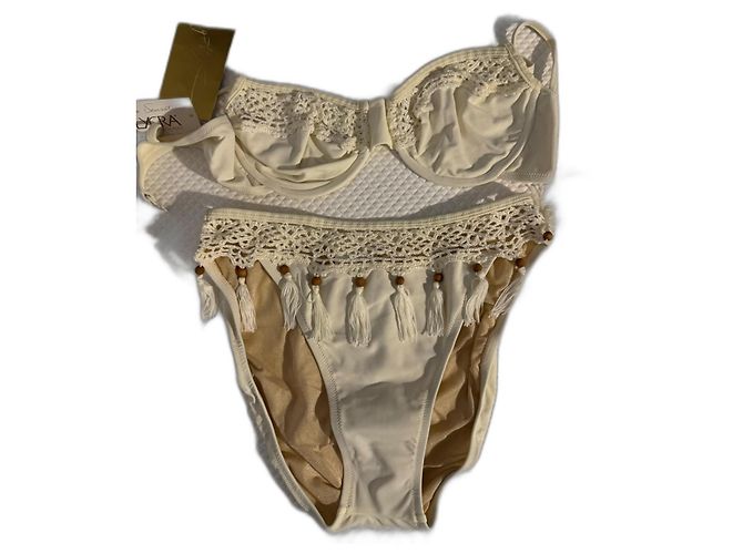 Gottex Badeanzug, Bikini Creme