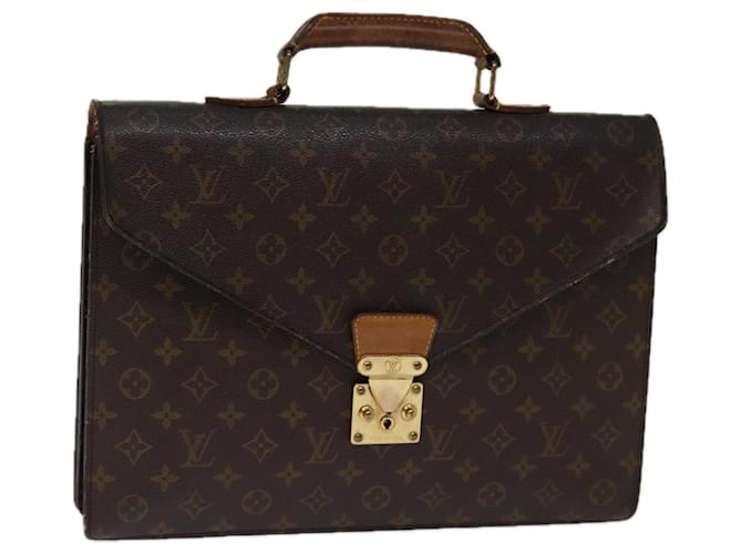 LOUIS VUITTON Monograma Guardanapo Conseiller Pasta M53331 Autenticação de LV 76500 Lona  ref.1406087