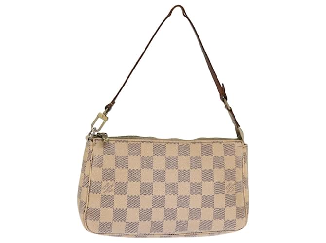 LOUIS VUITTON Damier Azur Pochette Accessoires Pouch N51986 LV Auth 75871  ref.1406096