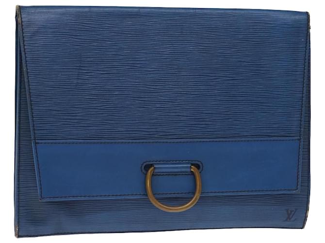 LOUIS VUITTON Pochette Epi Jena Blu M52715 LV Aut 75880 Pelle  ref.1406137