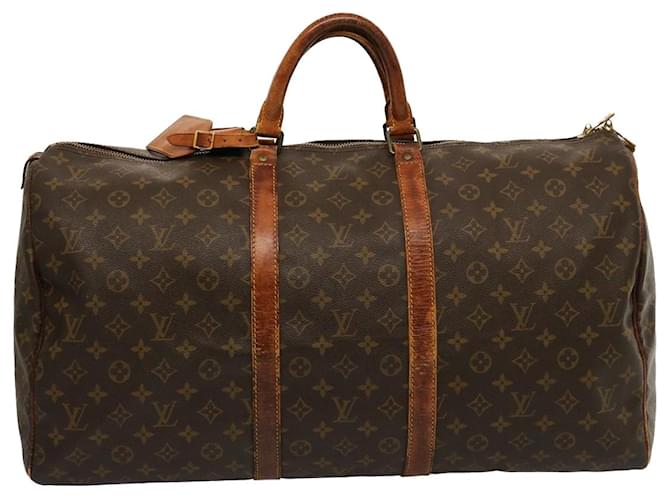 Louis Vuitton Monogram Keepall 55 Borsa Boston M41424 LV Aut. Sig178 Monogramma Tela  ref.1406145