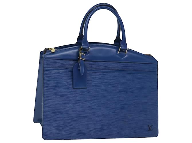 Bolsa de mão LOUIS VUITTON Epi Riviera Azul M48185 Autenticação de LV 75931 Couro  ref.1406161