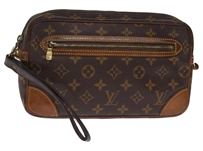 LOUIS VUITTON Monogram Marly Dragonne GM Clutch Bag M51825 LV Auth 76524 Cloth  ref.1406176