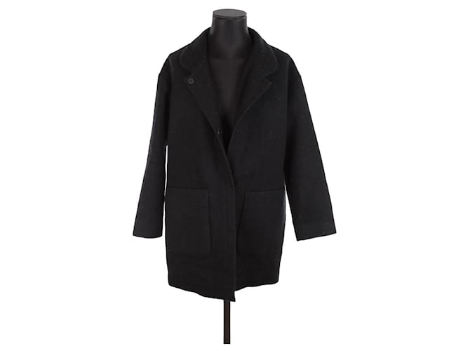 Claudie Pierlot Abrigo de lana Negro  ref.1406224