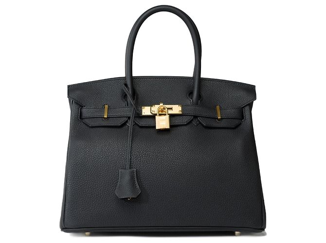 Hermès HERMES BIRKIN BAG 30 in black leather - 101956