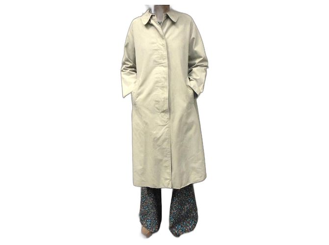 Impermeable Burberry Khaki en Gabardina de Algodón Caqui