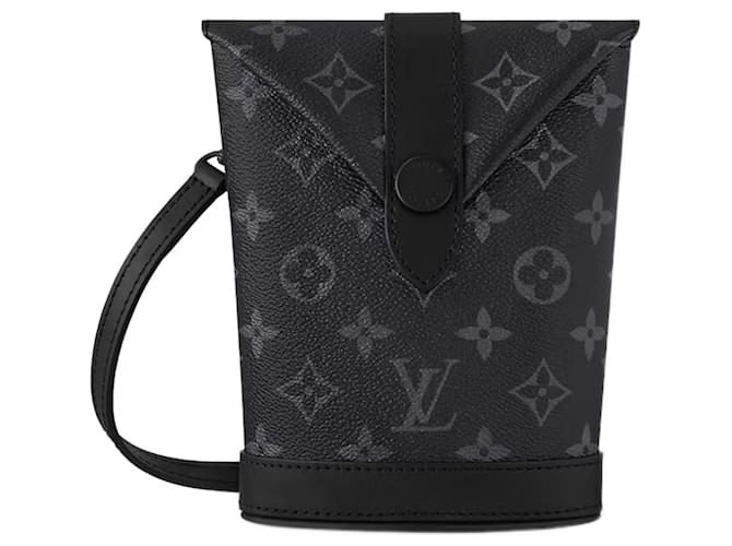 Louis Vuitton LV Envelope pouch eclipse Black Cloth  ref.1406251