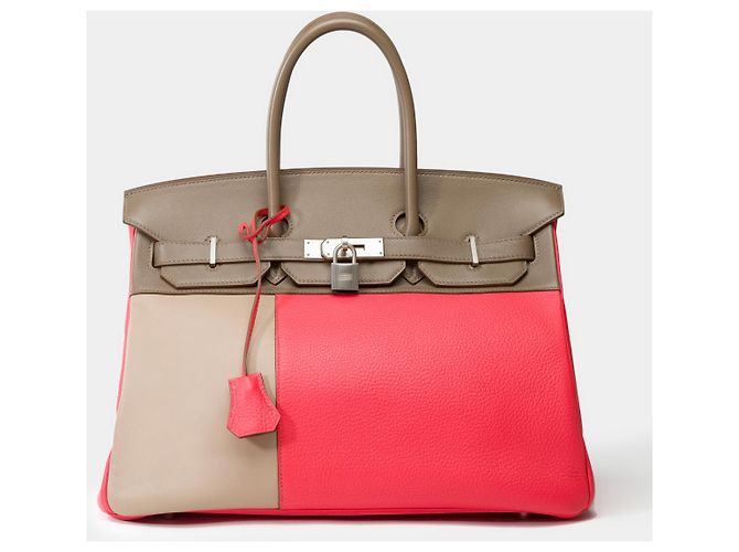Hermès HERMES BIRKIN BAG 35 in Multicolor Leather - 101959 Multiple colors