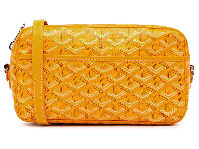 Bolsa Goyard Goyardine Sac Cap Vert Amarela Bolsa Crossbody Amarela Amarelo Couro  ref.1406340