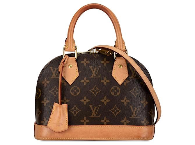 Brown Louis Vuitton Monogram Alma BB Satchel Leather  ref.1406372