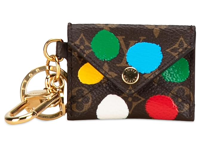 Portamonete marrone Louis Vuitton x Yayoi Kusama Monogram Dot Kirigami Tela  ref.1406498