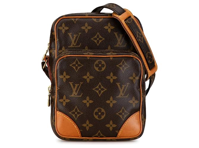 Sac à bandoulière marron Louis Vuitton Monogram Amazone Cuir  ref.1406524