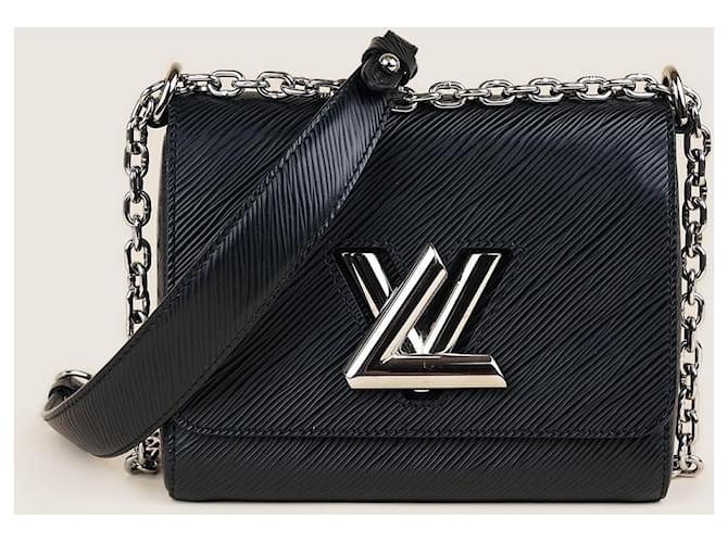 Louis Vuitton Borsa a tracolla Twist PM Nero Pelle  ref.1406580