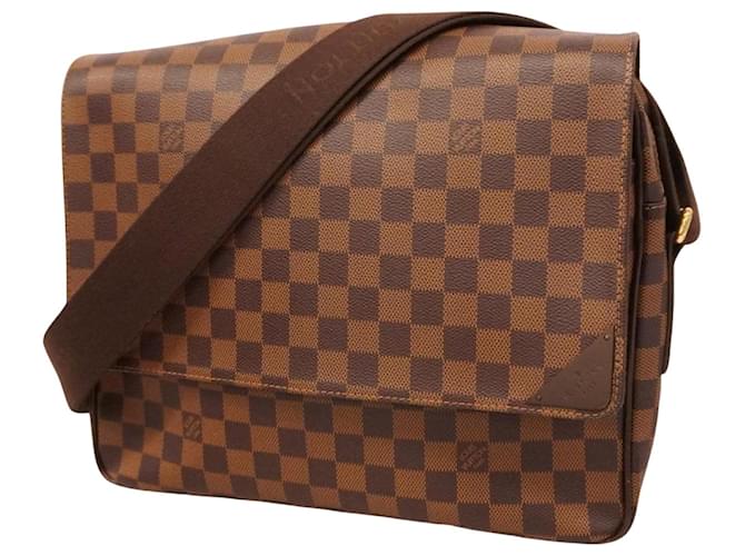 Louis Vuitton Shelton Brown Cloth  ref.1406634