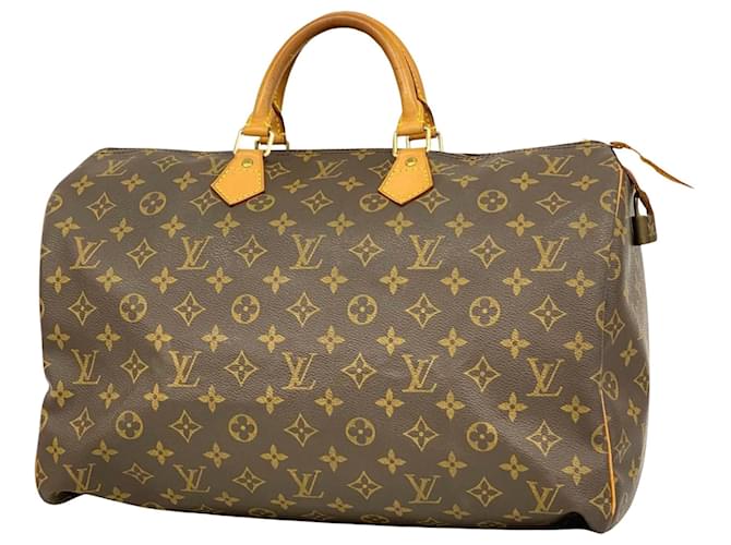 Louis Vuitton Speedy 40 Marrom Lona  ref.1406652