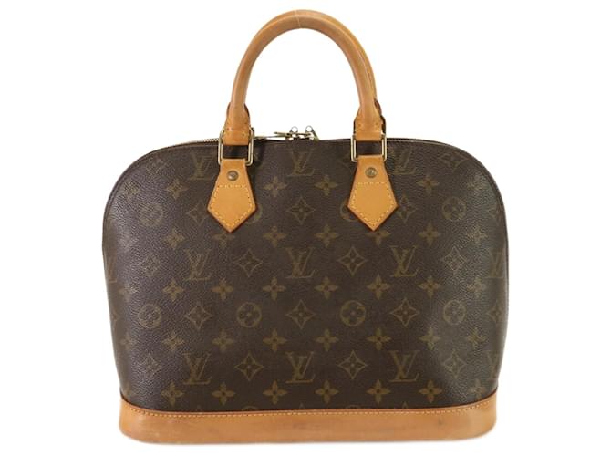 Louis Vuitton Alma Marrom Lona  ref.1406674