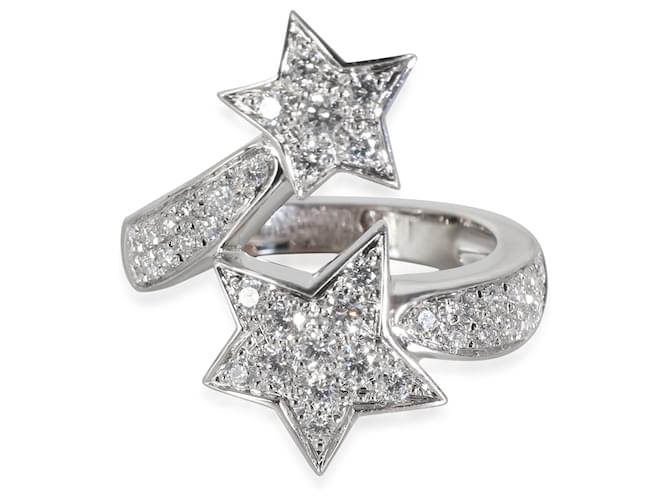 Chanel Comete Fashion Ring in 18K white gold ctw Silvery