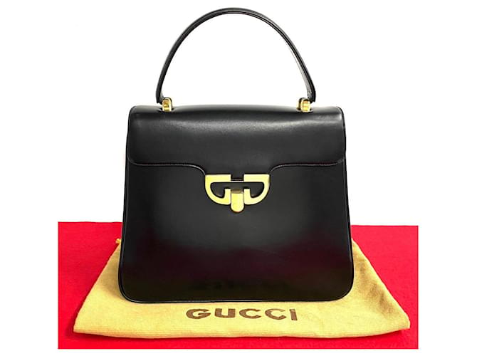 Bolso de mano de cuero Gucci en excelente estado  ref.1406795