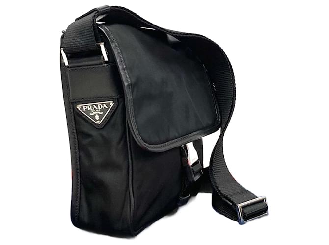 Bolsa transversal Prada Tessuto Bolsa de lona em muito bom estado  ref.1406805