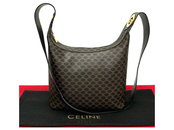 Céline Bolsa transversal Celine Macadam de couro em ótimo estado  ref.1406814