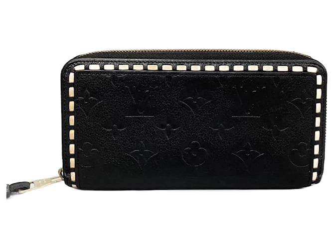 Carteira Louis Vuitton Zippy Carteira Longa de Couro M81510 em boa condição  ref.1406823